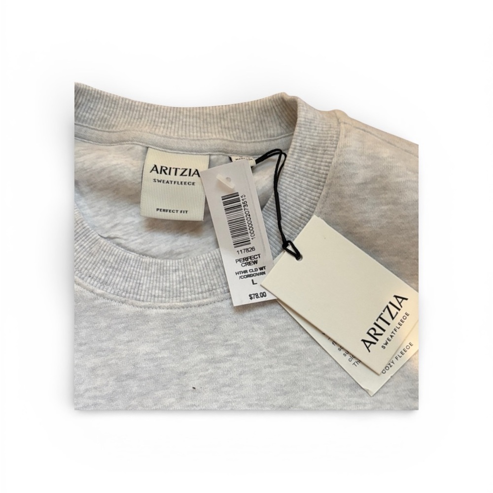 Aritzia Gray and Maroon Sweatshirt NWT - Picture 3 of 3